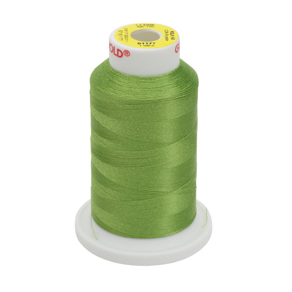 61177 - Avocado Polyester Embroidery Thread - 60 WT. 1,650 YD. Cones - Oh My Crafty Supplies Inc.