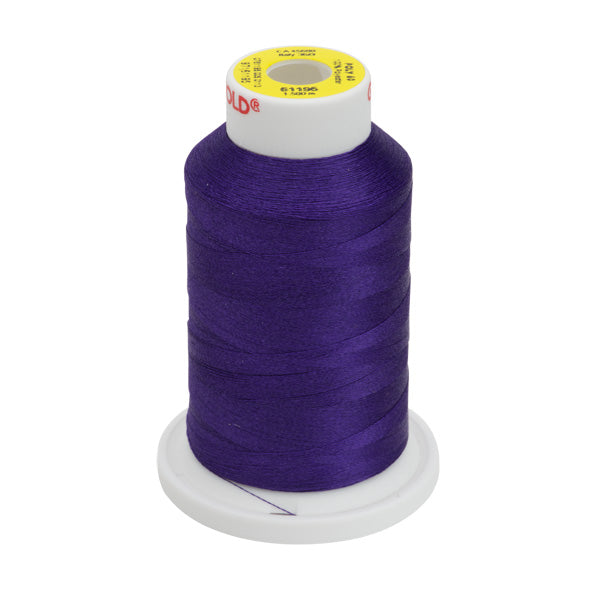 61195 - Dark Purple Polyester Embroidery Thread - 60 WT. 1,650 YD. Cones - Oh My Crafty Supplies Inc.