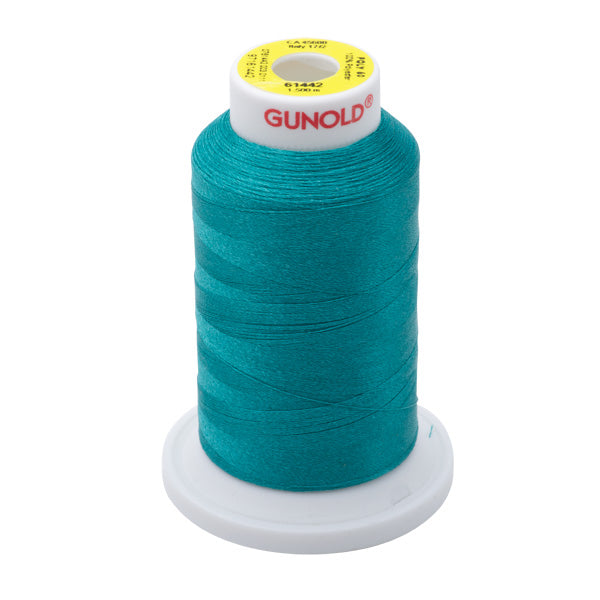 61442 - Aquamarine Polyester Embroidery Thread - 60 WT. 1,650 YD. Cones - Oh My Crafty Supplies Inc.
