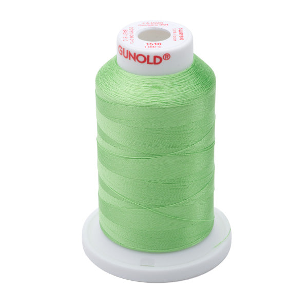 61510 - Lime Green Polyester Embroidery Thread - 60 WT. 1,650 YD. Cones - Oh My Crafty Supplies Inc.