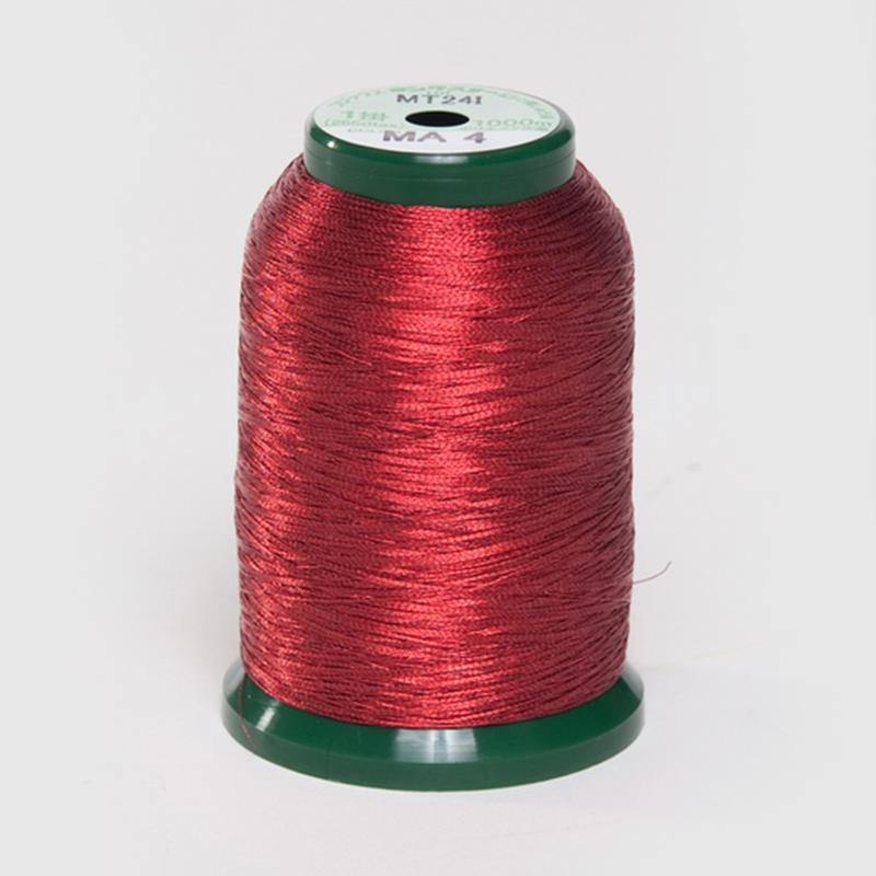 KingStar Metallic Embroidery Thread - MA - 4 Red (A470004) - Oh My Crafty Supplies Inc.