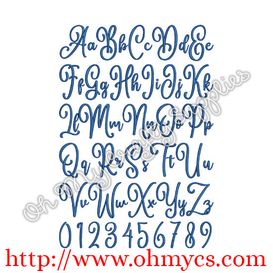 Twilight Moon Embroidery Font – Oh My Crafty Supplies Inc.