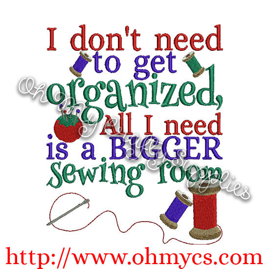 Bigger Sewing Room Embroidery Design