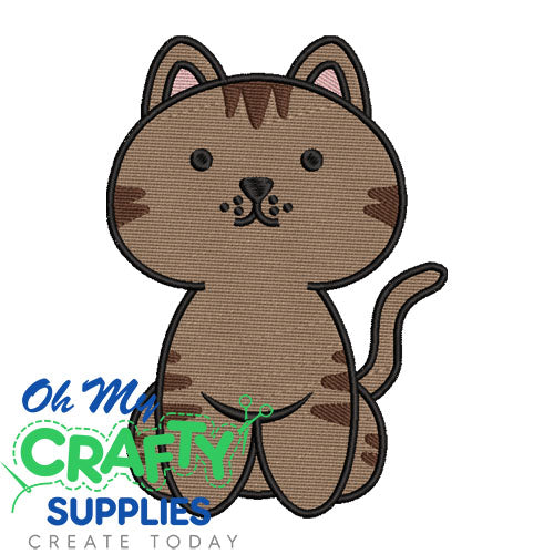 Cat Solid Stitch 81 Embroidery Design