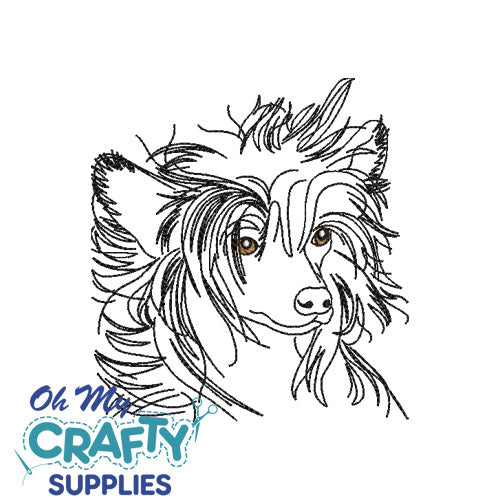 Chinese Crested Embroidery Design