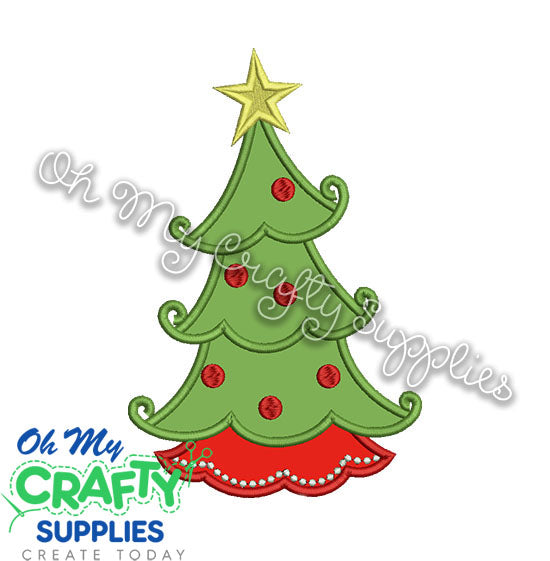 Christmas Tree Applique Design