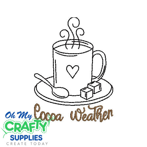 Cocoa Weather 1020 Embroidery Design