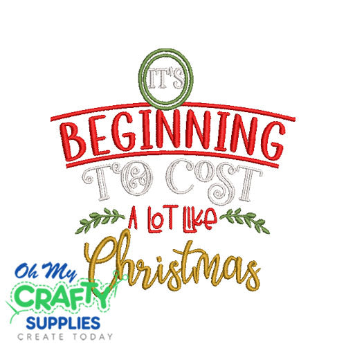 Cost A Lot Like Christmas 118 Embroidery Design