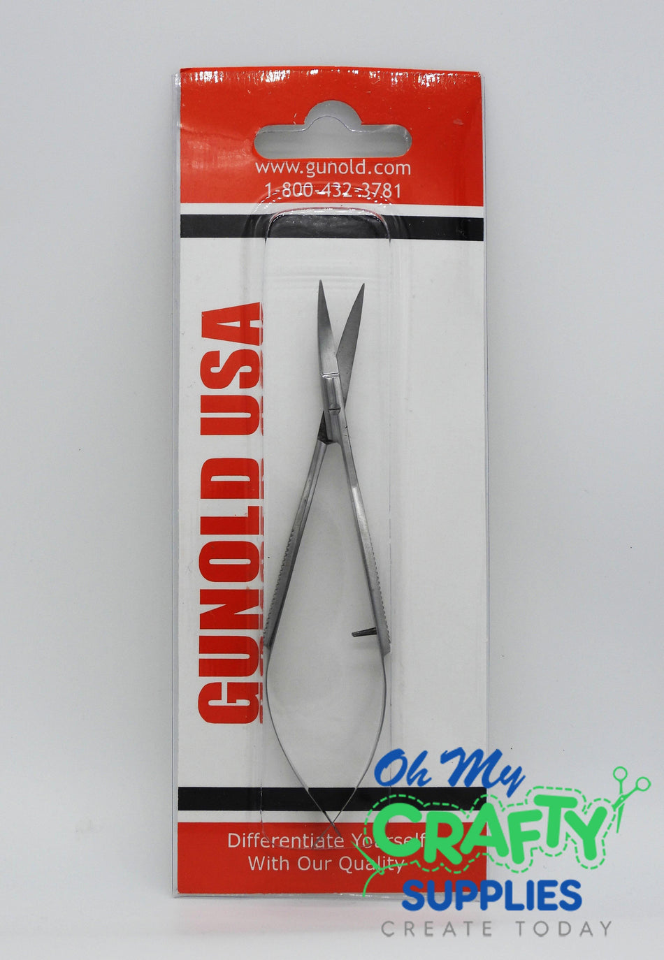 4.5" Curved Tip Squeeze Scissors - Oh My Crafty Supplies Inc.