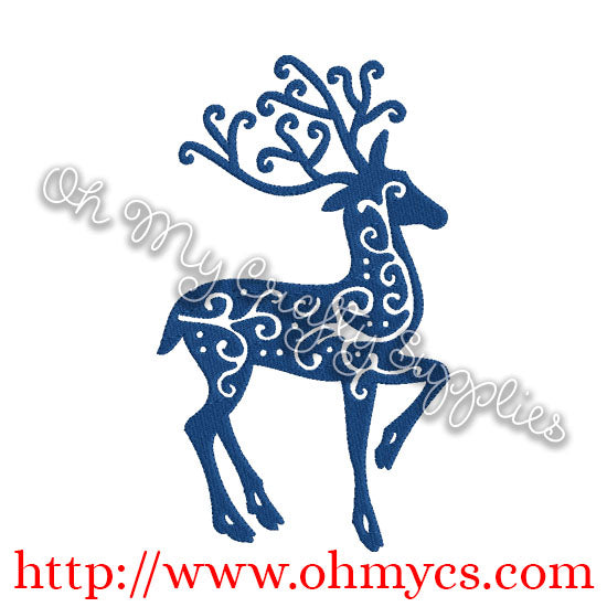 Reindeer Embroidery Design