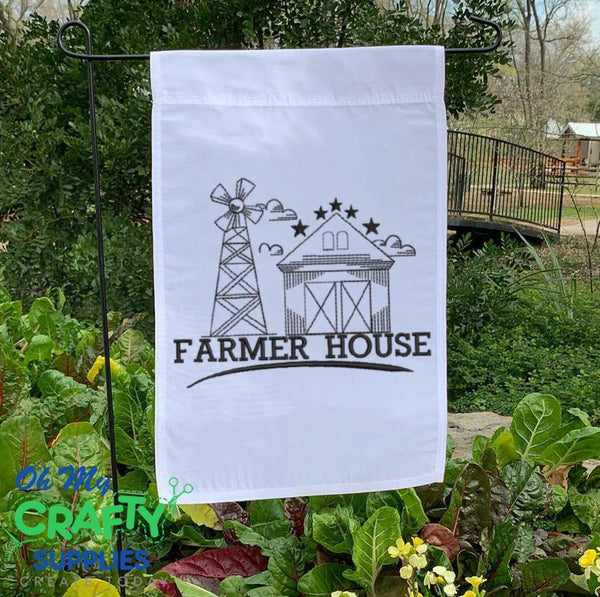 Farmer House Embroidery Design - Oh My Crafty Supplies Inc.