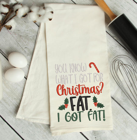 Got Fat for Christmas Embroidery Design - Oh My Crafty Supplies Inc.