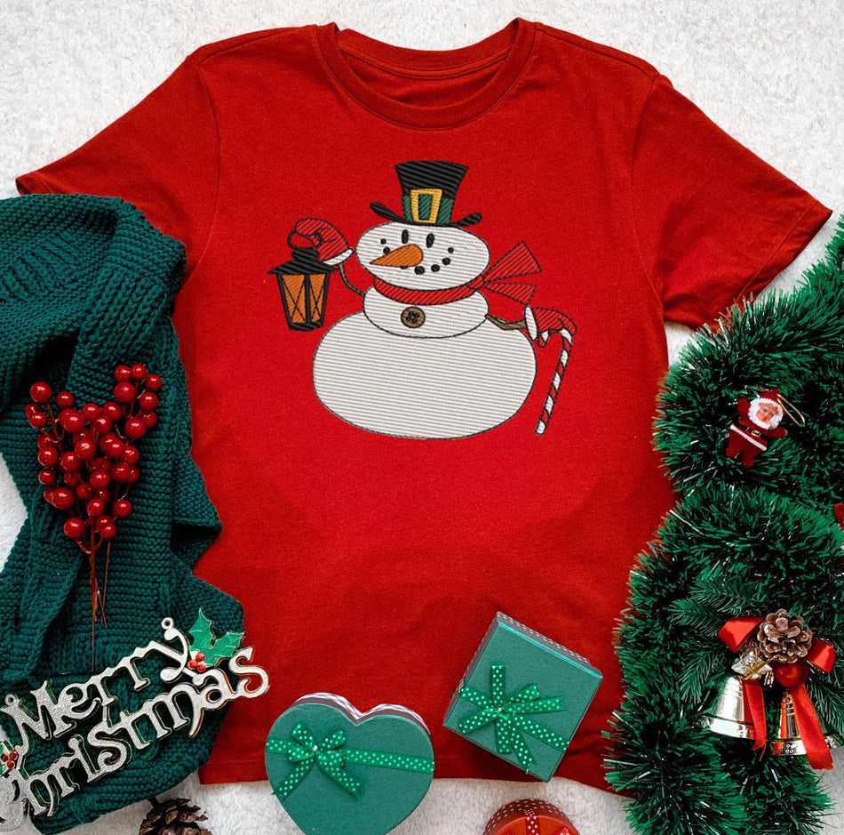 Fluffy Snowman Embroidery Design - Oh My Crafty Supplies Inc.