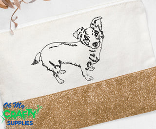 Full Body Pup Dog Embroidery Design