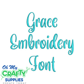 Grace Embroidery Font (BX Included)