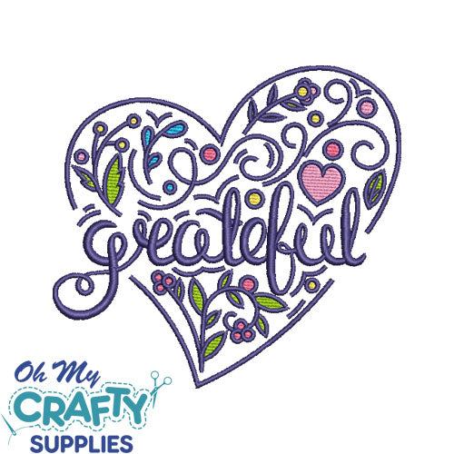 Grateful Heart 71422 Embroidery Design