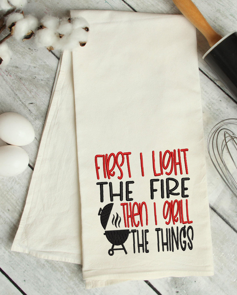 Grill the Things Embroidery Design - Oh My Crafty Supplies Inc.