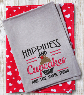 Happiness and Cupcakes Embroidery Design - Oh My Crafty Supplies Inc.