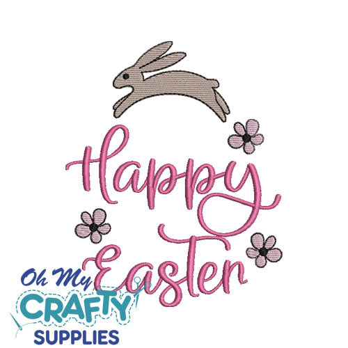 Happy Easter 13022 Embroidery Design