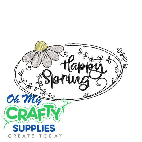 Happy Spring 21623 Embroidery Design