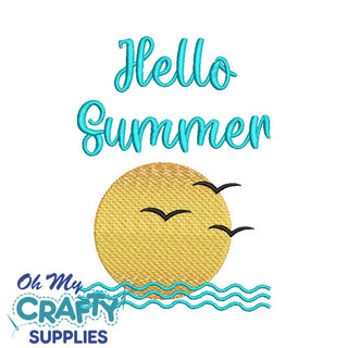 Hello Summer 42122 Embroidery Design