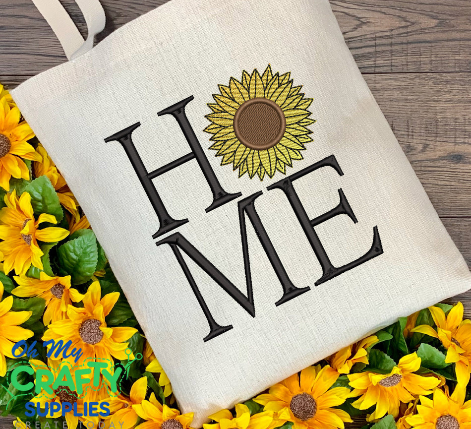 HOME Sunflower Embroidery Design