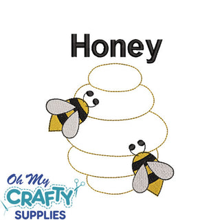 Honey Bee 723 Embroidery Design