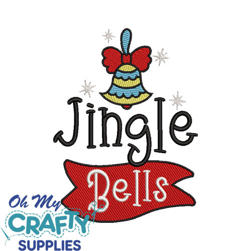 Jingle Bells 1121 Embroidery Design