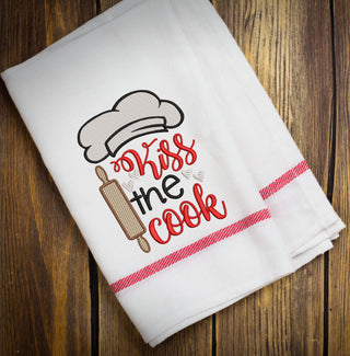 Kiss the Cook Embroidery Design - Oh My Crafty Supplies Inc.