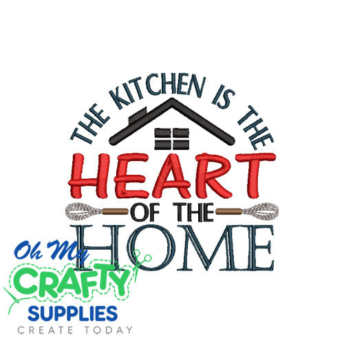 Kitchen Heart 128 Embroidery Design