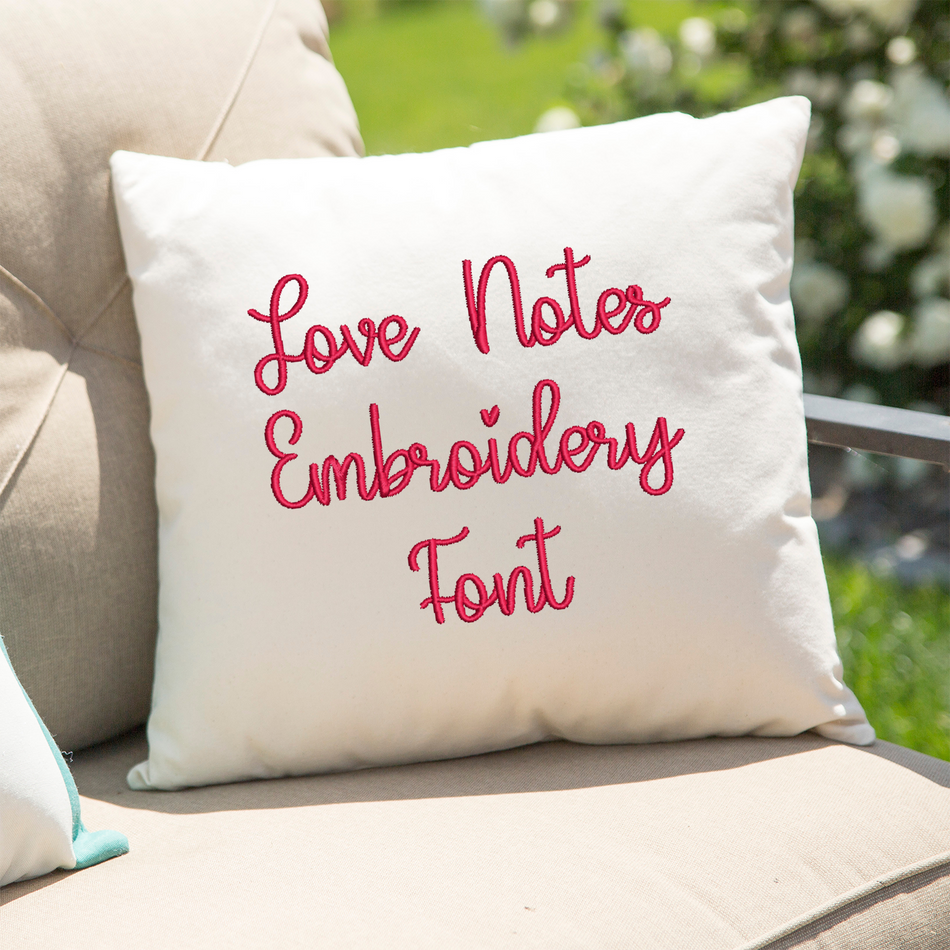Love Notes Embroidery Font (BX Included) - Oh My Crafty Supplies Inc.