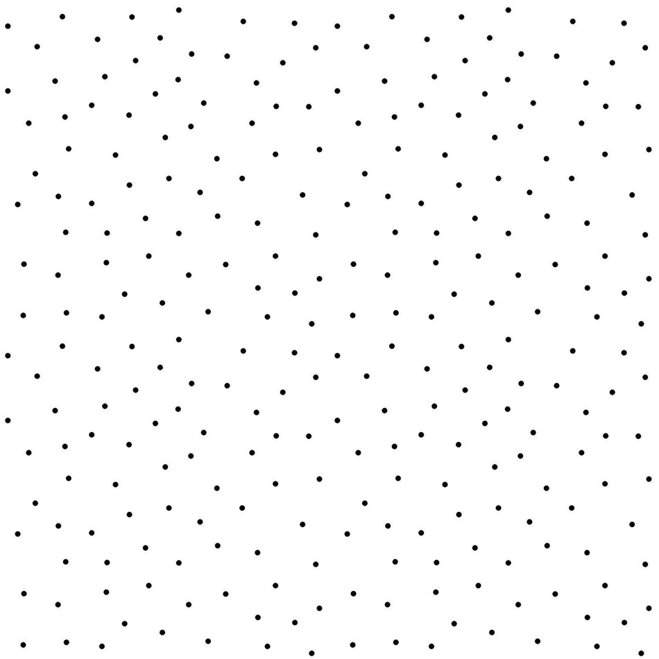 Kimberbell Basics Tiny Dots (White/Black) 1/2 yard