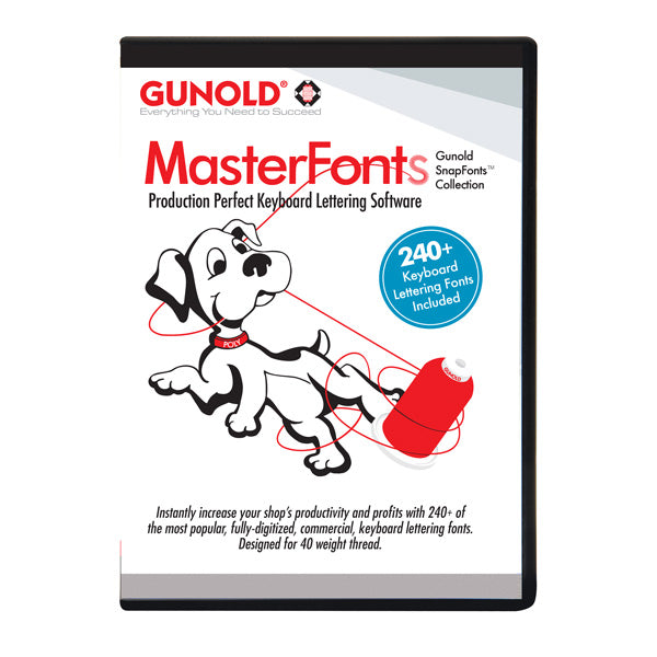 Gunold's MasterFonts™ Lettering Software