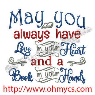 May you book Embroidery Design
