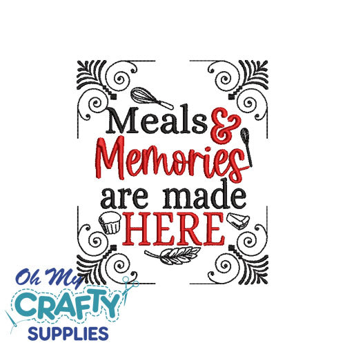 Meals and Memories 1115 Embroidery Design – Oh My Crafty Supplies Inc.