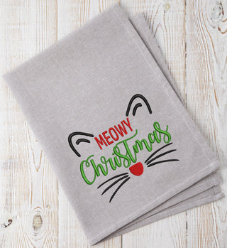 Meowy Christmas Embroidery Design - Oh My Crafty Supplies Inc.