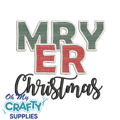 Merry Christmas 92721 Embroidery Design