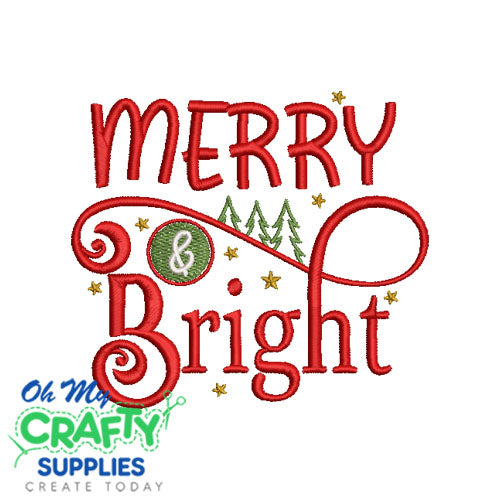 Merry and Bright 1110 Embroidery Design
