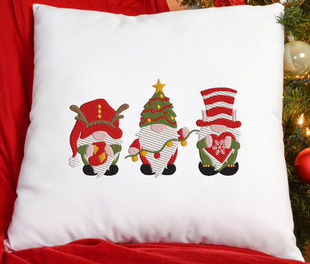 More Christmas Gnomes 2020B Embroidery Design - Oh My Crafty Supplies Inc.
