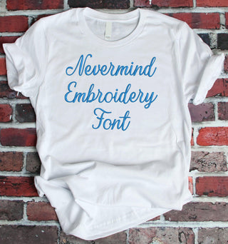 Nevermind Embroidery Font (BX included) - Oh My Crafty Supplies Inc.