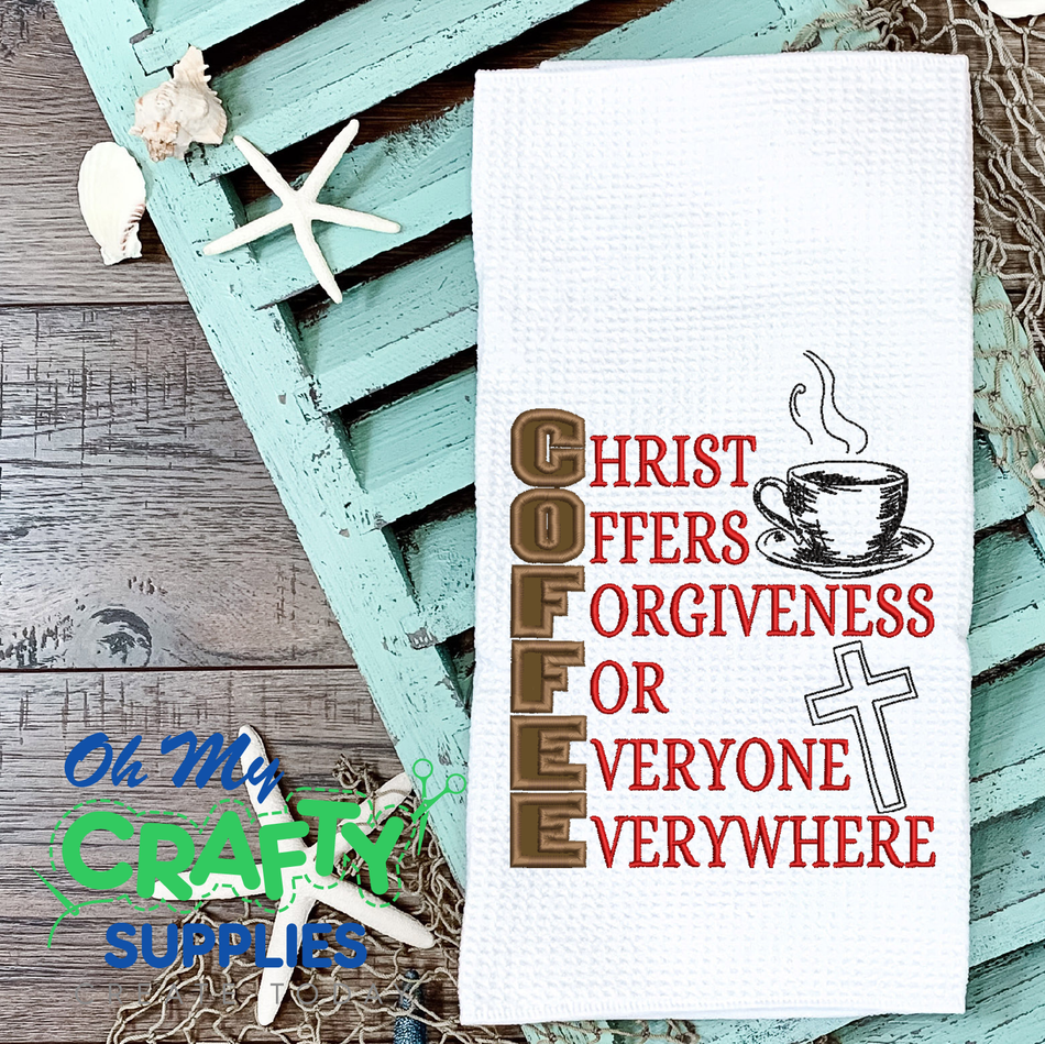 Coffee Christ 2021 Embroidery Design