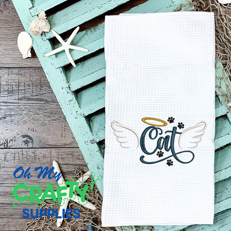 Cat Angel 2021 Embroidery Design - Oh My Crafty Supplies Inc.