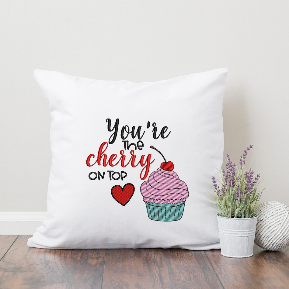 Cherry On Top 2020 Embroidery Design - Oh My Crafty Supplies Inc.