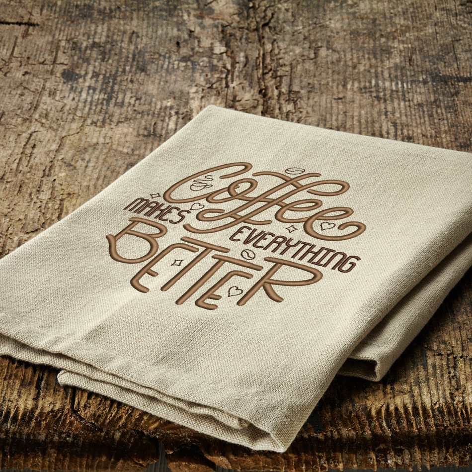 Coffee Makes Everything Better 2020 Embroidery Design - Oh My Crafty Supplies Inc.
