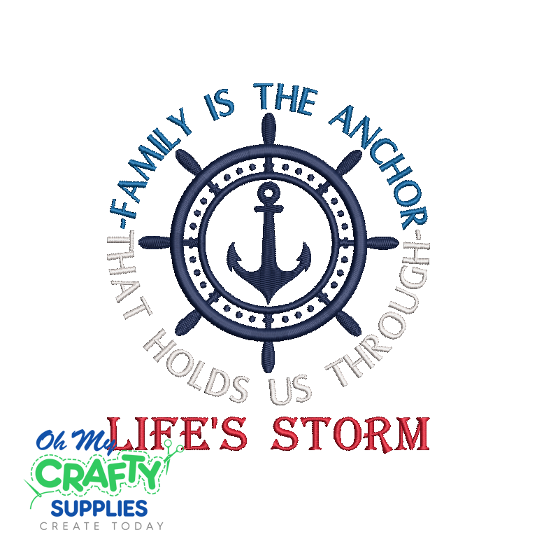 Family Anchor 2021 Embroidery Design