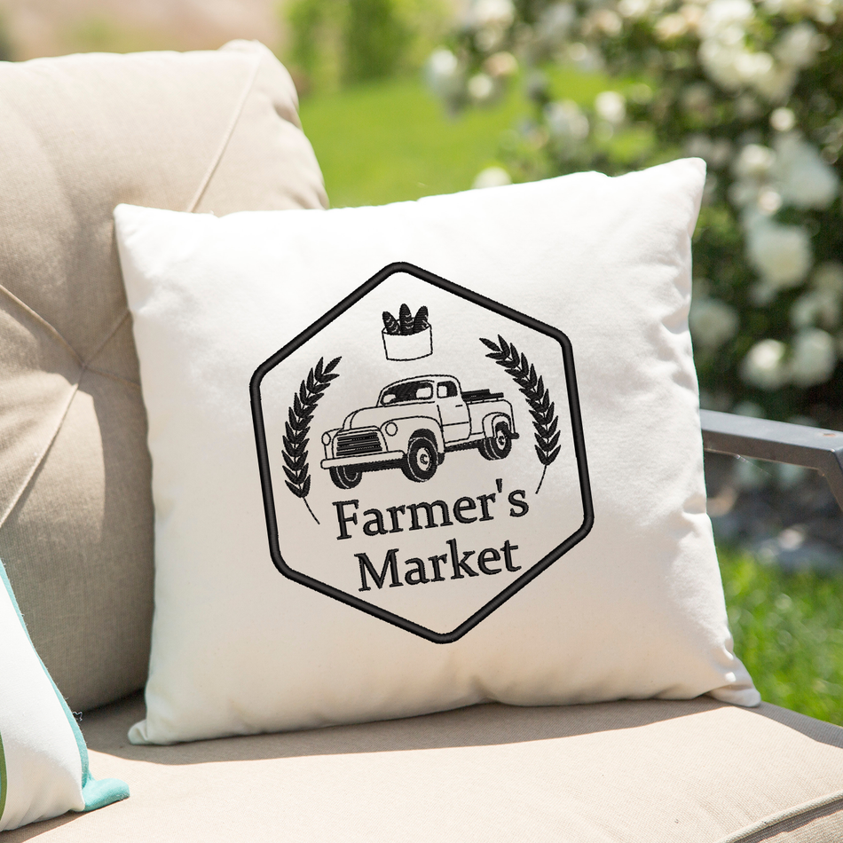 Farmer's Market Truck 2020 Embroidery Design - Oh My Crafty Supplies Inc.