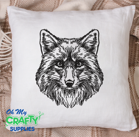 Fox Face Sketch 2021 Embroidery Design
