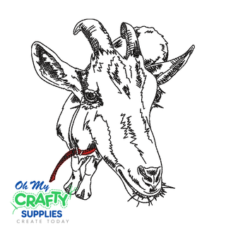 Goat Sketch 2021 Embroidery Design