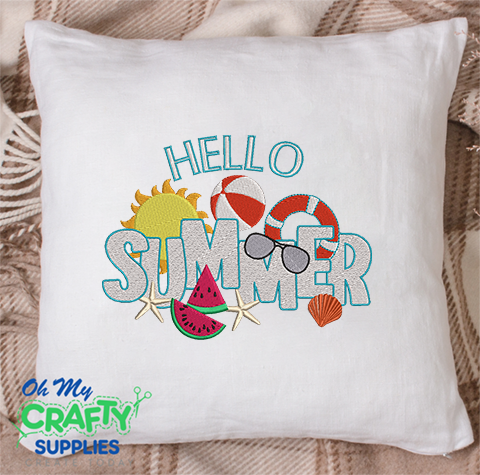 Hello Summer 2021 Embroidery Design