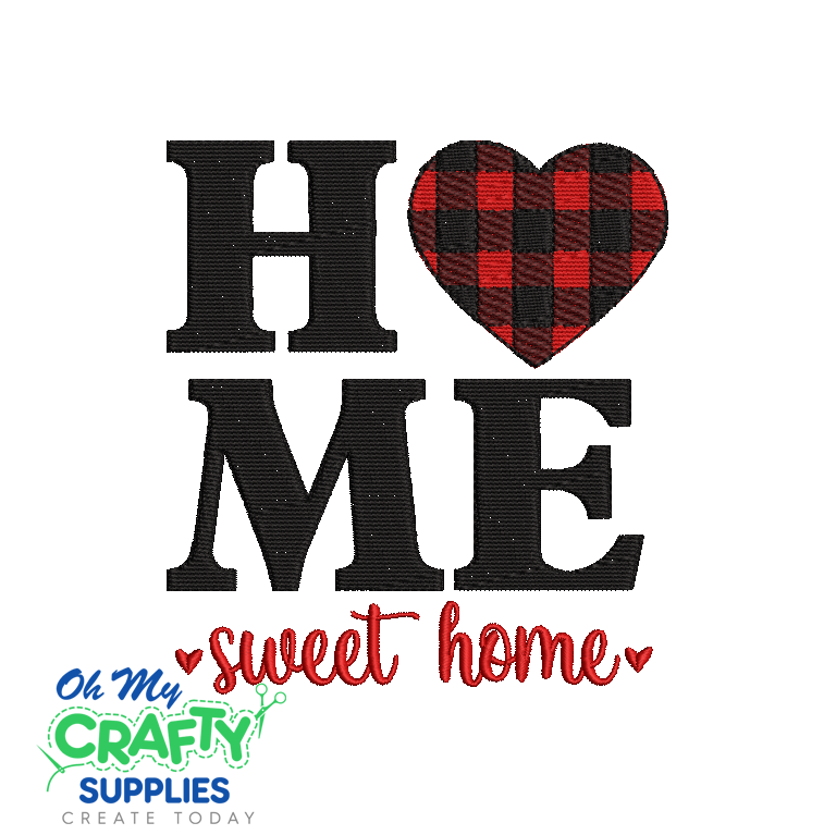 Plaid Home Sweet Home 2021 Embroidery Design